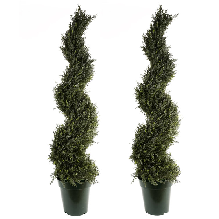 Leaf 120cm Faux Boxwood Topiary in Pot Liner Wayfair.co.uk